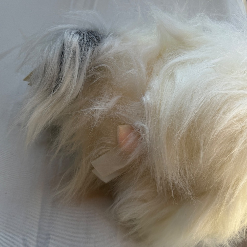 Petal Plush Stuffed Animal Unisex OS White New Vintage 1993 Shaggy Dog 1011-0 - Picture 11 of 12